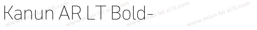 Kanun AR LT Bold字体转换